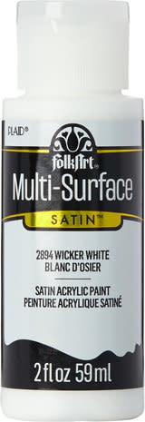 Folkart Multi-Surface Satin Wicker White 2 fl oz (2894)