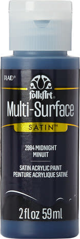 Folkart Multi-Surface Satin Midnight 2 fl oz (2984)