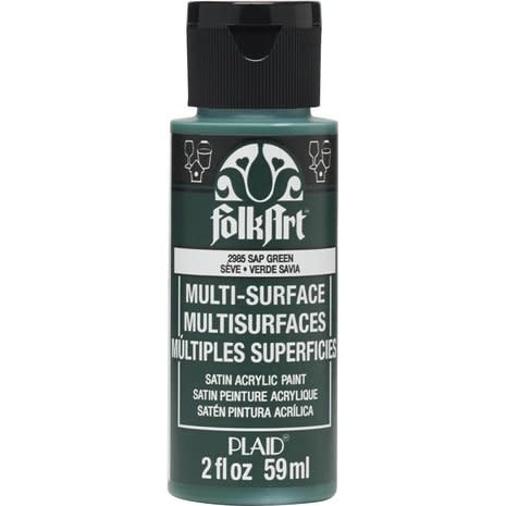 Folkart Multi-Surface Satin Sap Green 2 fl oz (2985)