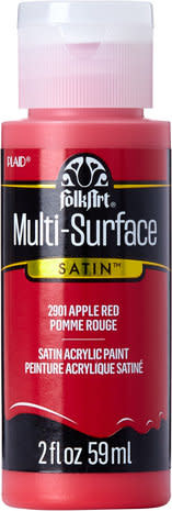 Folkart Multi-Surface Satin Apple Red 2 fl oz (2901)