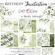 craftoclock GREENERY INVITATION - A SET OF PAPERS 30,5X30,5CM