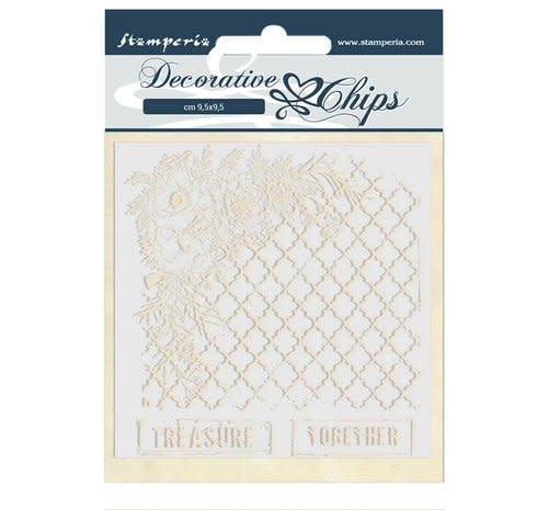 Stamperia Decorative Chips Journal Treasure Together (SCB51)