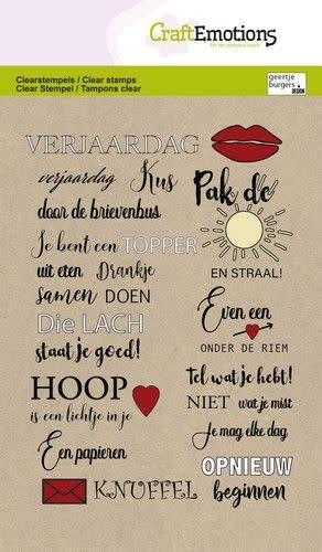 CraftEmotions CraftEmotions clearstamps A6 - Tekst Je bent een topper NL GB