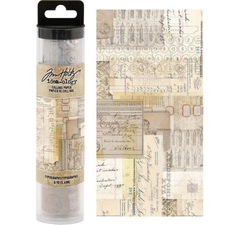 Tim Holz Tim Holtz Collage Paper Typography (6yards) (TH93952)