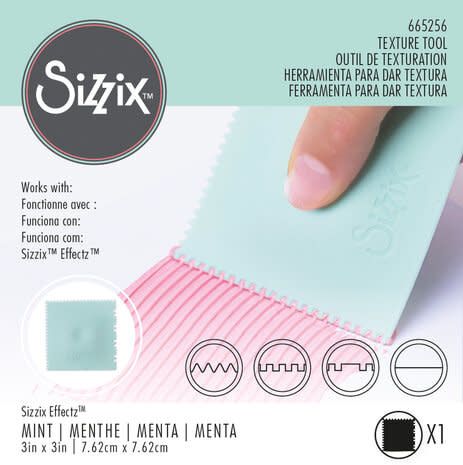 Sizzix Texture Tool 3x3 Inch Mint (665256)