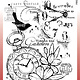 woodware Pocket Watch Garden Clear Stamps (FRS990)