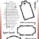 woodware Old Labels Clear Stamps (FRS995)
