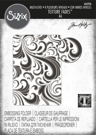 Sizzix Multi-Level Textured Impressions by Tim Holtz Swirls (665226)