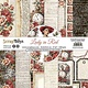 ScrapBoys ScrapBoys Lady in Red paperpad 24 vl+cut out elements-DZ LARE-09 250gr 15,2cmx15,2cm