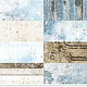 craftoclock WINTER MORNING - SET OF BASIC PAPERS 15,75X30,5CM