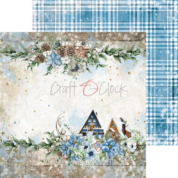 craftoclock WINTER MORNING - A SET OF PAPERS 30,5X30,5CM