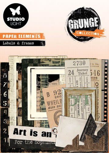 Studio Light Studio Light Paper Elements Grunge Collection nr.05 SL-GR-PE05 75x75mm