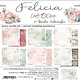 craftoclock FELICIA - SET BASE-PAPIEREN 20,3X20,3CM