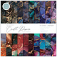 Craft consortium Essential Craft Papers 8x8 Inch Paper Pad Ink Drops Midnight (CCEPAD029E)