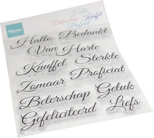 Marianne D Marianne D Clear Stamps Elegante wensen NL CS1157 1110x150mm