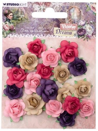 Studio Light Studio Light Paper Flowers 1,5 & 2 cm Vict. Dreams nr.12 JMA-VD-FLOW12 90x120x10mm