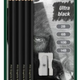 Faber Castell Pitt Graphite Matt Pencil Set 2B/6B/10B/14B+ Erazer+Sharpener (FC-115298)