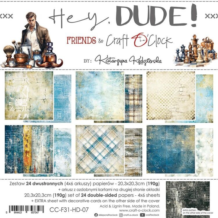 Hey, Dude! - Paper Collection Set 20.3x20.3cm