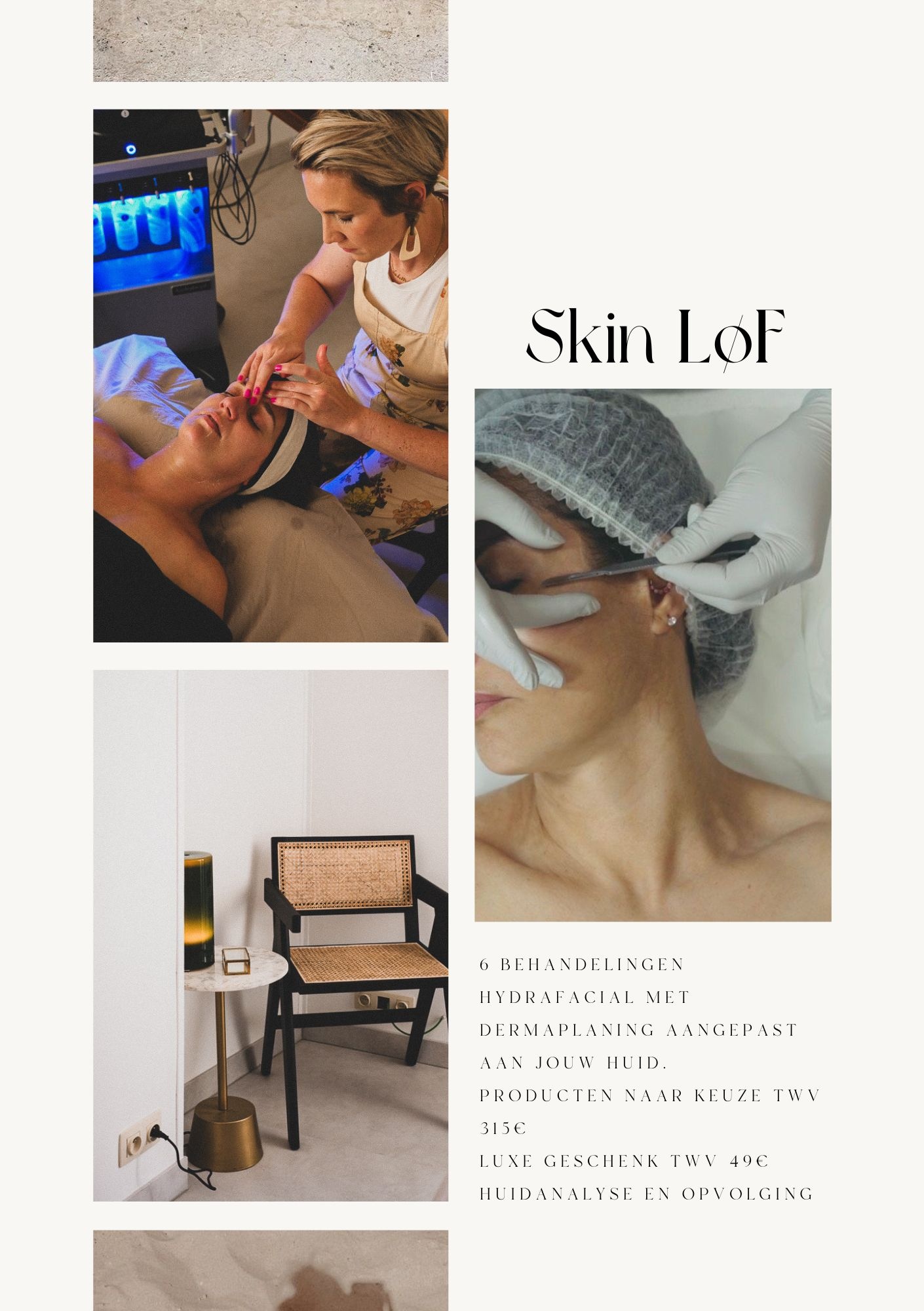 Service lof Abonnement Hydrafacial Skin Løf twv 2325€