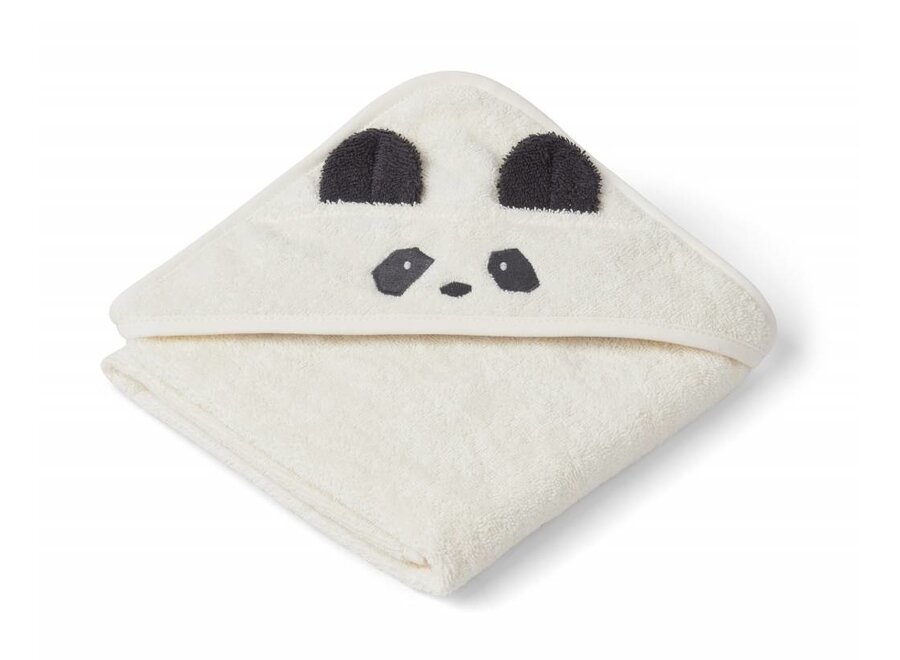 Liewood Augusta Hooded Towel Panda - Creme de la Creme