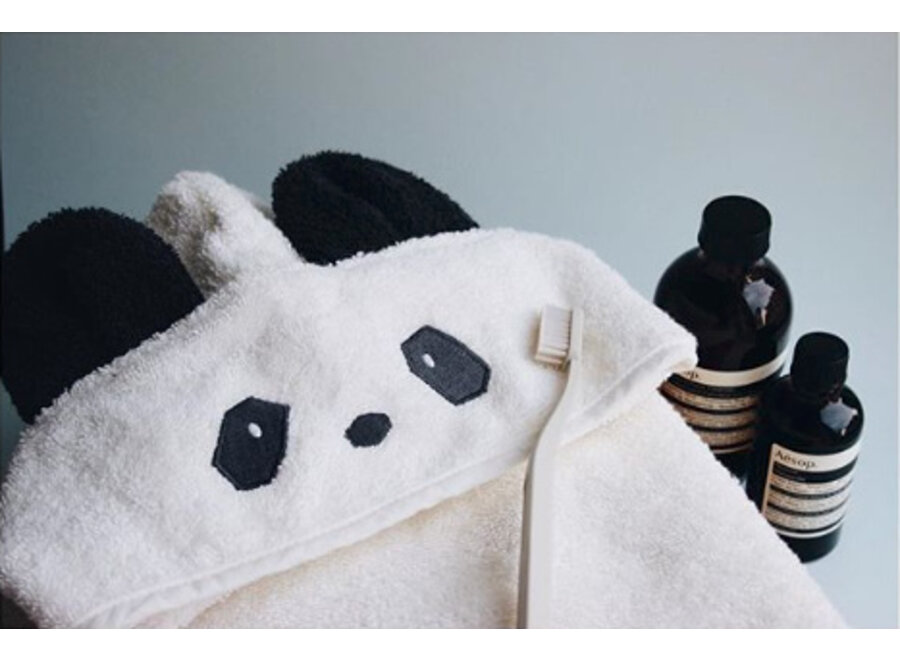 Liewood Augusta Hooded Towel Panda - Creme de la Creme
