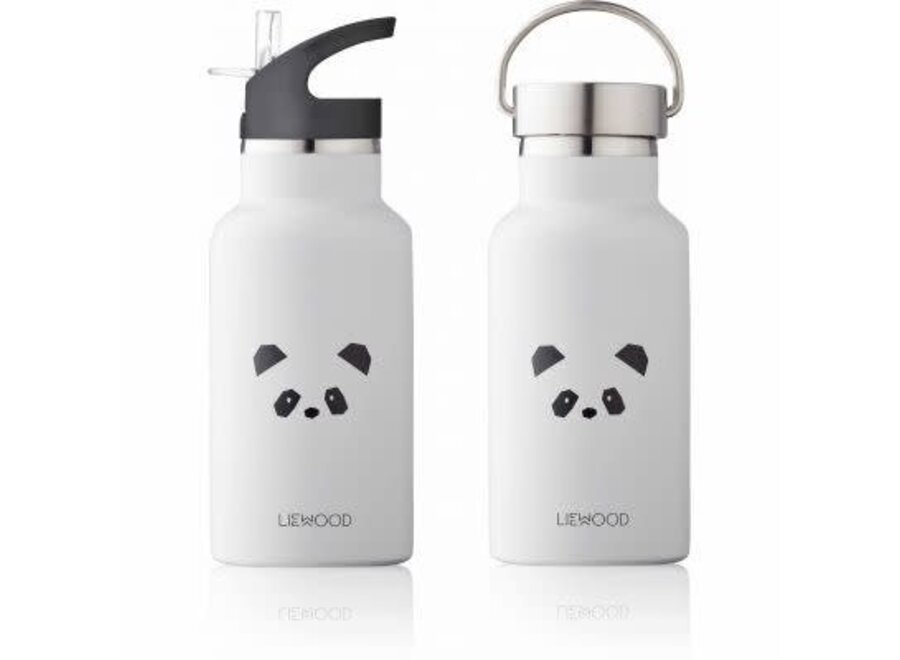 Liewood Anker Water Bottle Panda - light grey