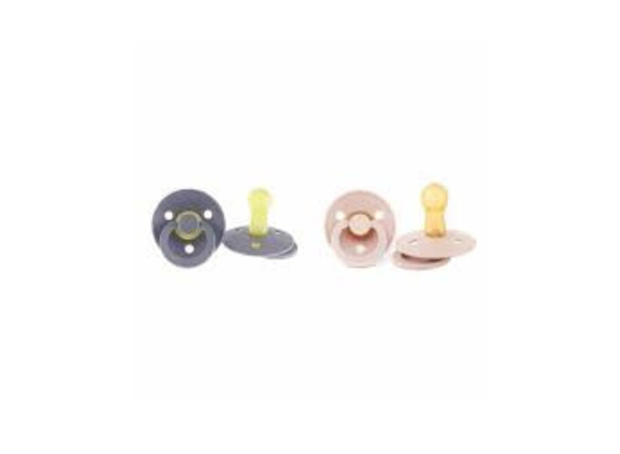 BIBS Pacifier Newborn - iron/blush