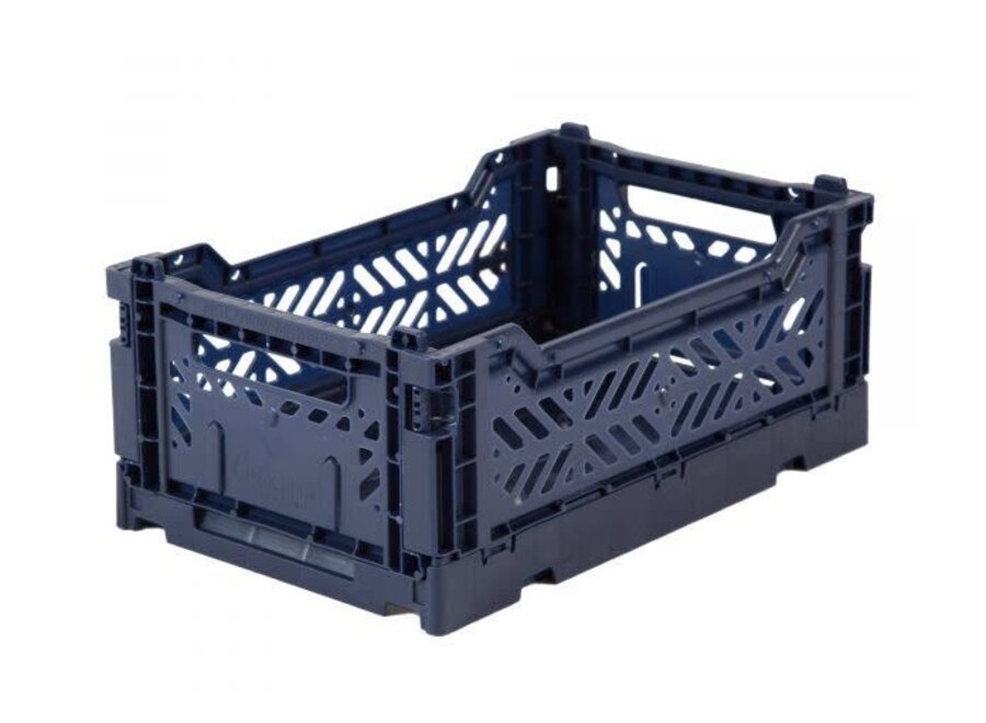 Lillemor Folding Crate Mini - navy