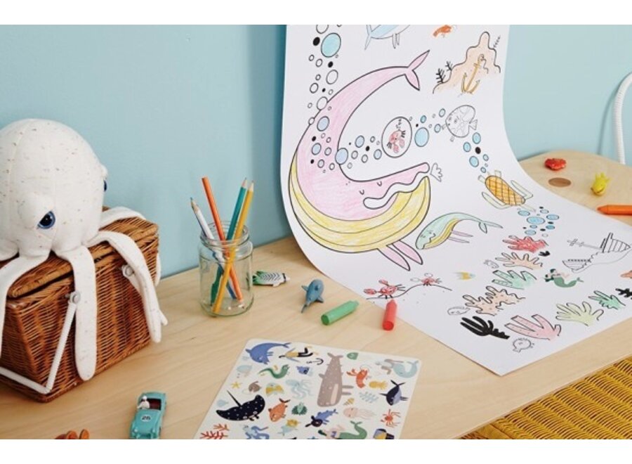Olli Ella Playpa Stickers Ocean