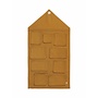 Ferm Living House Wall Storage - mustard