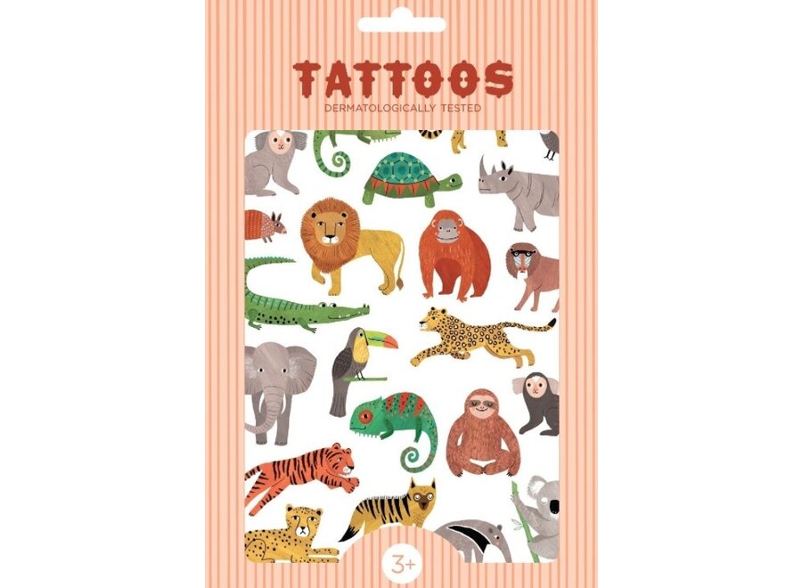 Petit Monkey Tattoos Jungle Animals