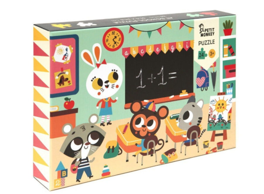 Petit Monkey Puzzle At School 24 pcs/ 3yrs+