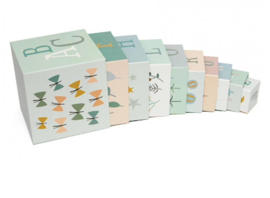 Petit Monkey Stacking Blocks Forest Friends
