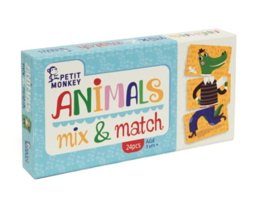 Petit Monkey Animals Mix & Match 3 yrs+