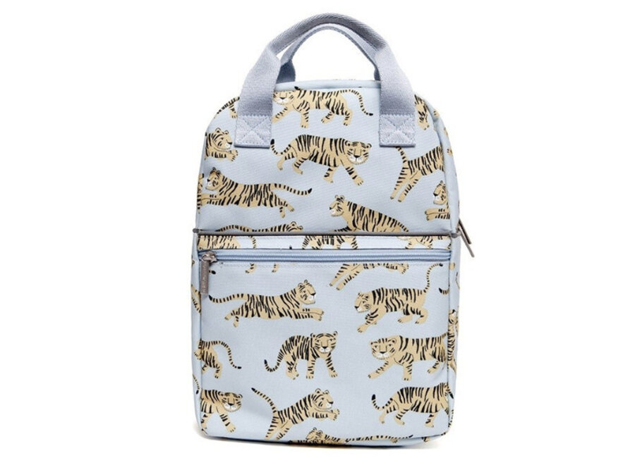 Petit Monkey Backpack Tigers Grey Large