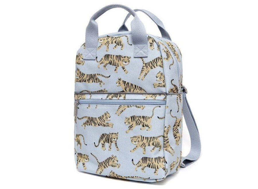 Petit Monkey Backpack Tigers Grey Large