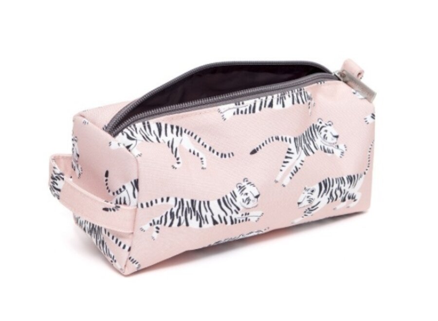 Petit Monkey Pencil Case White Tigers