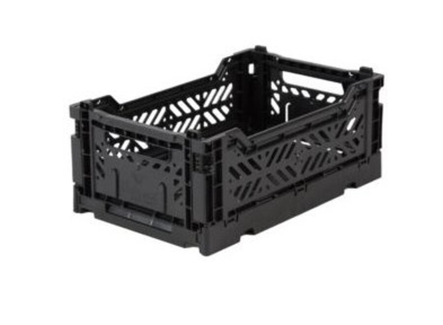 Lillemor Folding Crate Mini - black