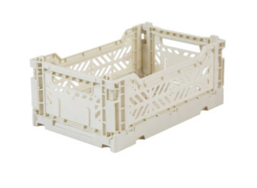 Lillemor Folding Crate  Mini - light grey