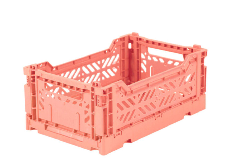 Lillemor Folding Crate  Mini - salmon pink