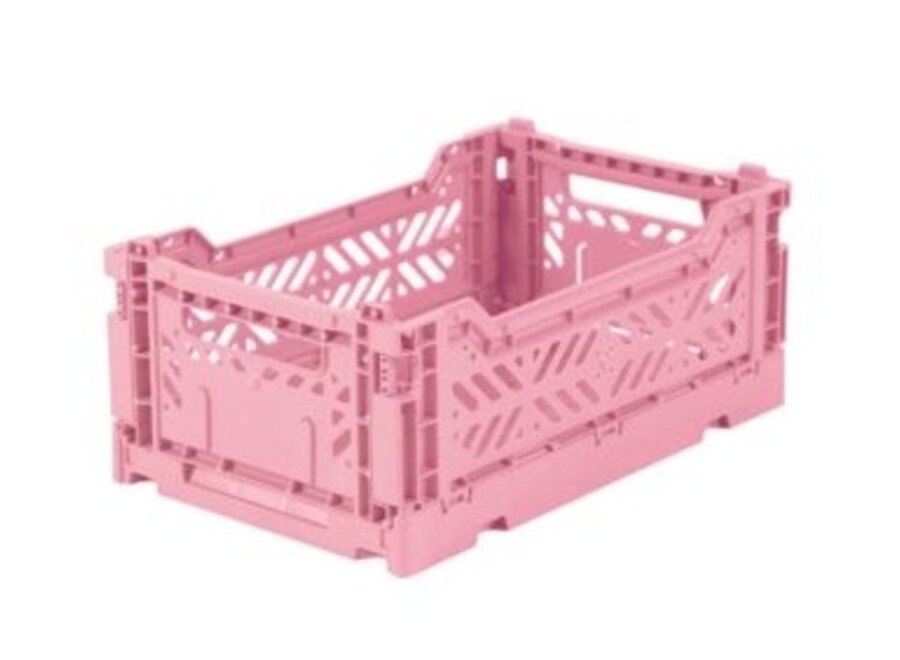 Lillemor Folding Crate  Mini - baby pink