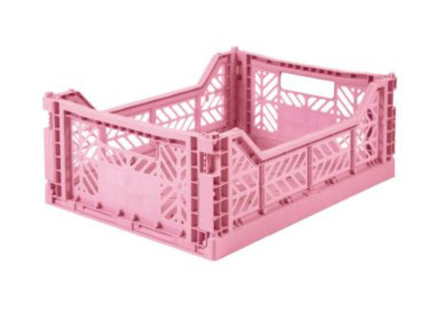 Lillemor Folding Crate Midi - baby pink