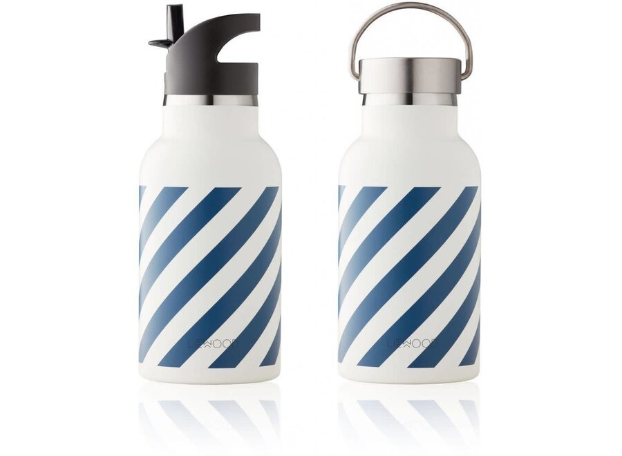 Liewood Anker Water Bottle - stripe navy creme de la creme