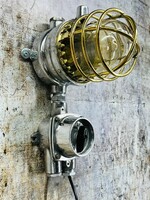 Messing & Aluminium lamp met schakelaar