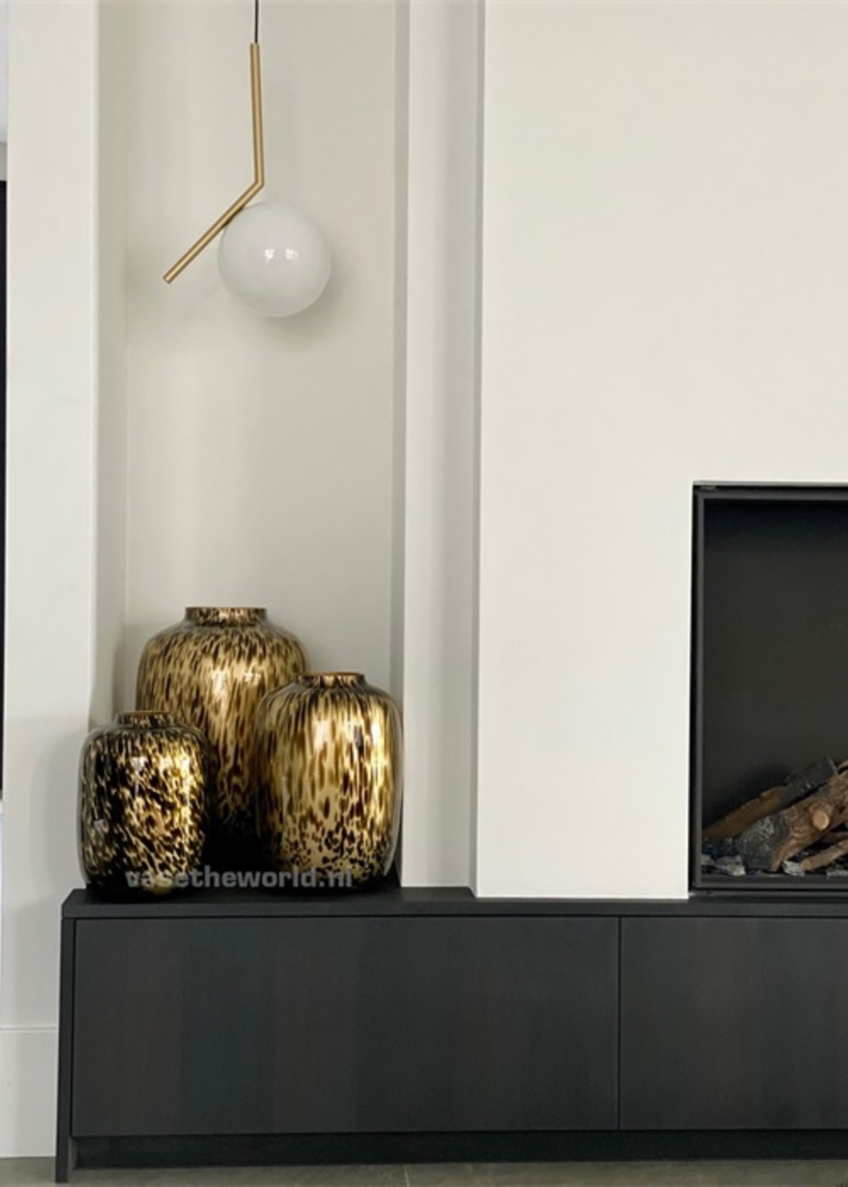 Goudkleurige vaas Artic  xL