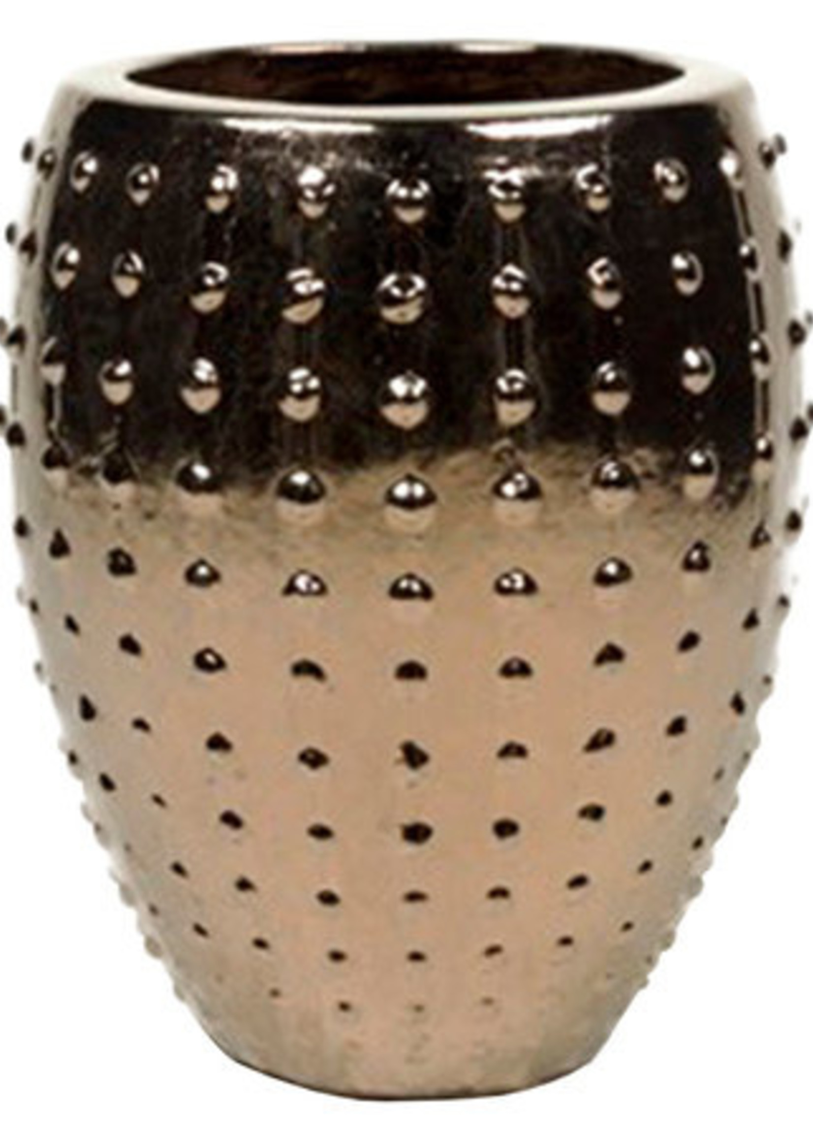 Pot & Vaas Trendy Vaas  Pukk   brons/goud   H 80 cm