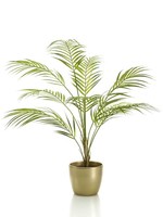 Palm Chamaedorea in goudkleurig pot