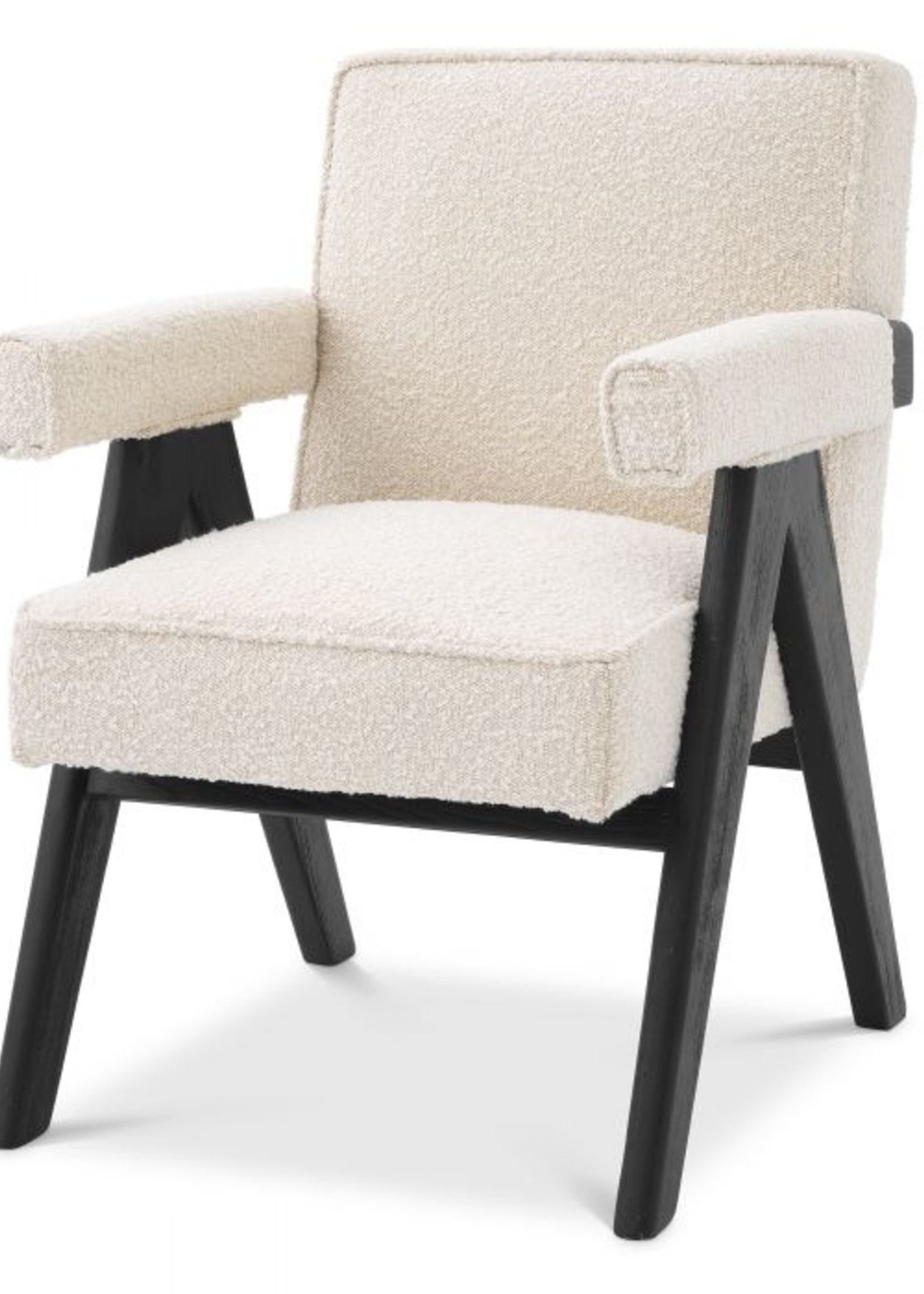 Eichholtz Eetkamerstoel  Greta, Bouclé Cream