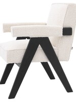 Eichholtz Dining Chair Greta, Bouclé Cream
