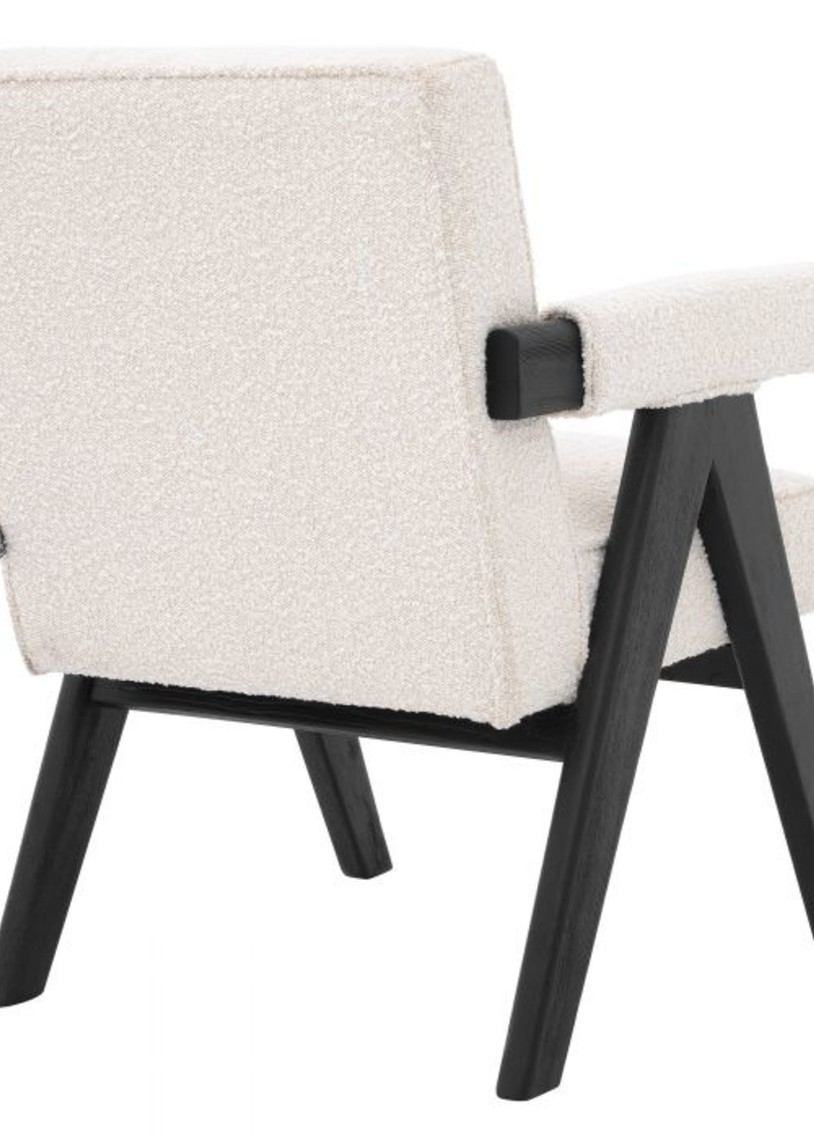 Eichholtz Eetkamerstoel  Greta, Bouclé Cream